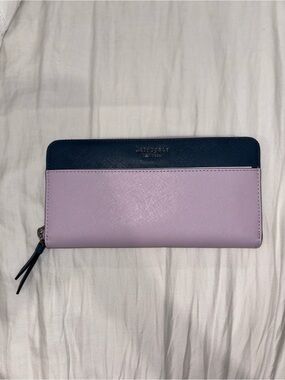 NWOT Kate Spade Cameron Large Continental Wallet WLRU5449 (Lavender/Petrol Blue)